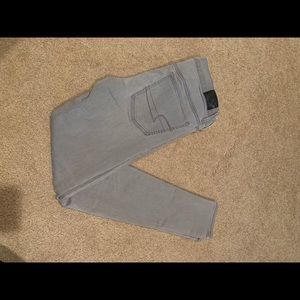 Grey american eagle skinny jeans